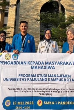 Bahaya Pinjol Ilegal Disosialisasikan Mahasiswa Unpam kepada Pelajar di Pandeglang